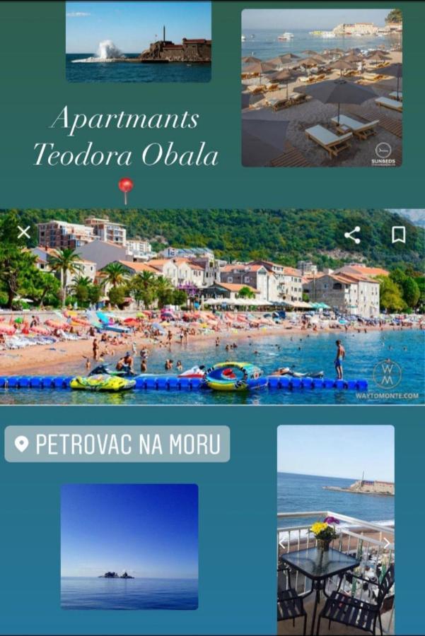 Apartments Teodora Obala Petrovac na moru Exterior foto